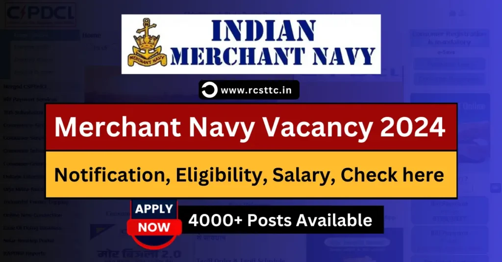 Merchant Navy Recruitment 2024 Apply Online, Eligibility Criteria, Salary Structure